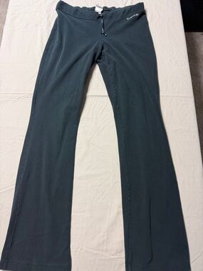 bebe Dark Charcoal Flare Yoga Pants